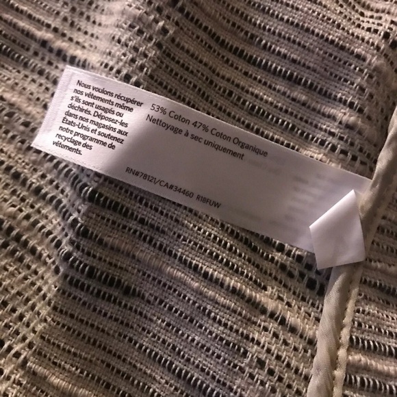 Eileen Fisher Natural Handloomed Cotton Furrows Round Neck Jacket Sz s/P248 NWT - Picture 11 of 11